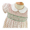 Smocked Frock Dress, Red Plumetti - Dresses - 3