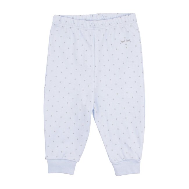 Saturday Pants, Blue & Silver Dots