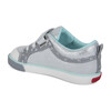 Kristin Sneaker, Silver Leather - Sneakers - 2