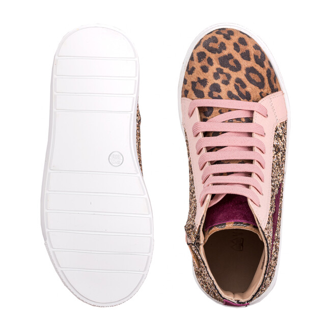 rose gold sequin sneakers