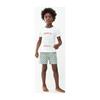 Oeuf Baby Shorts Linen Green With Radish Print - Shorts - 2