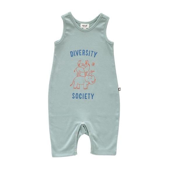 Oeuf Baby Diversity Sleeveless Jumpsuit Jadeite Green - Jumpsuits - 1