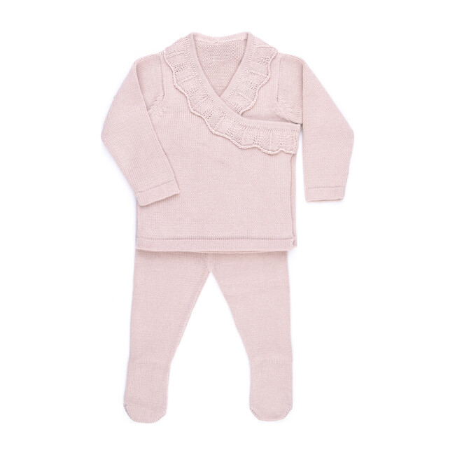 Ruffle Knit Set, Rose