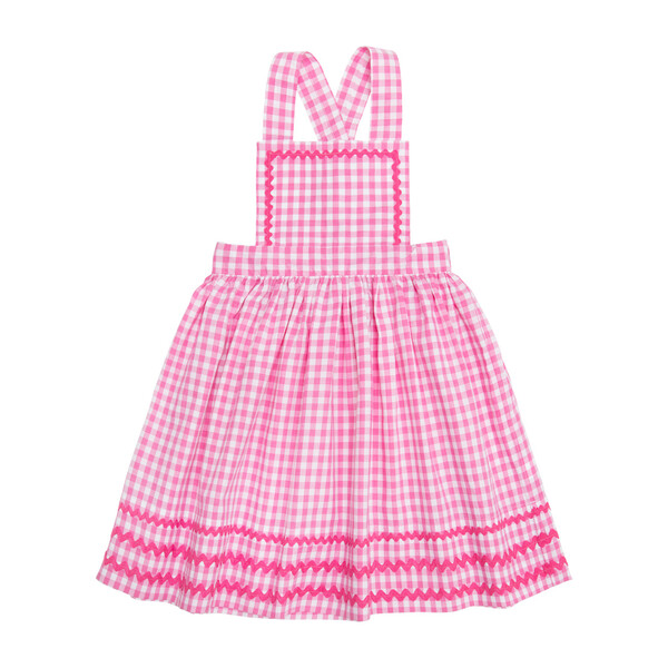 Poppy Jumper, Pink Gingham - Kid Mashburn Dresses | Maisonette