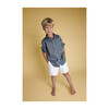 Spread Collar Shirt, Cotolino Chambray - Shirts - 2