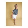 Spread Collar Shirt, Cotolino Chambray - Shirts - 3