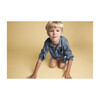 Spread Collar Shirt, Cotolino Chambray - Shirts - 4