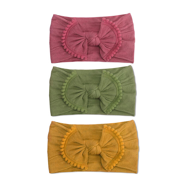baby girl pom pom headband
