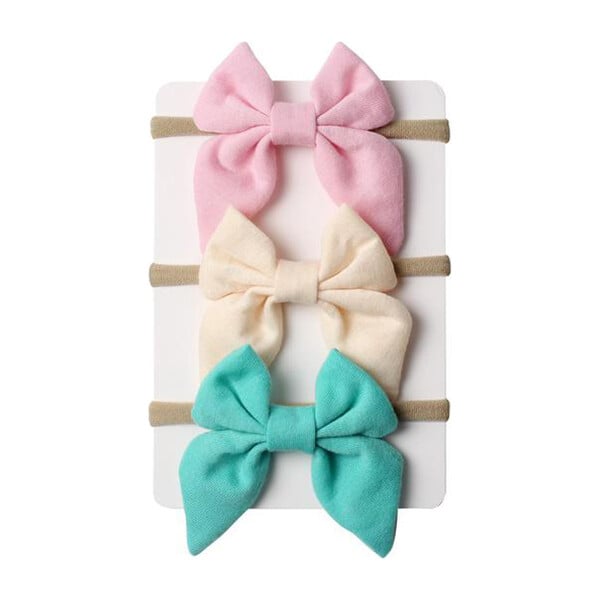 Pastel Mini Bow Headband Bundle