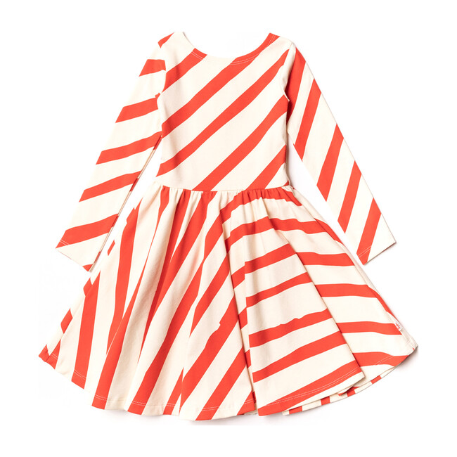 Ballerina Dress, Red Diagonal - Dresses - 1