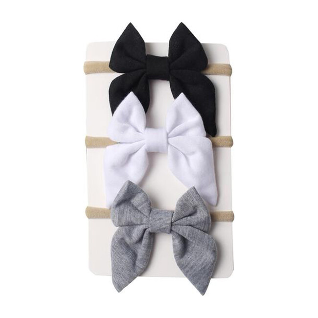 Neutral Mini Bow Headband Bundle - Hair Accessories - 1