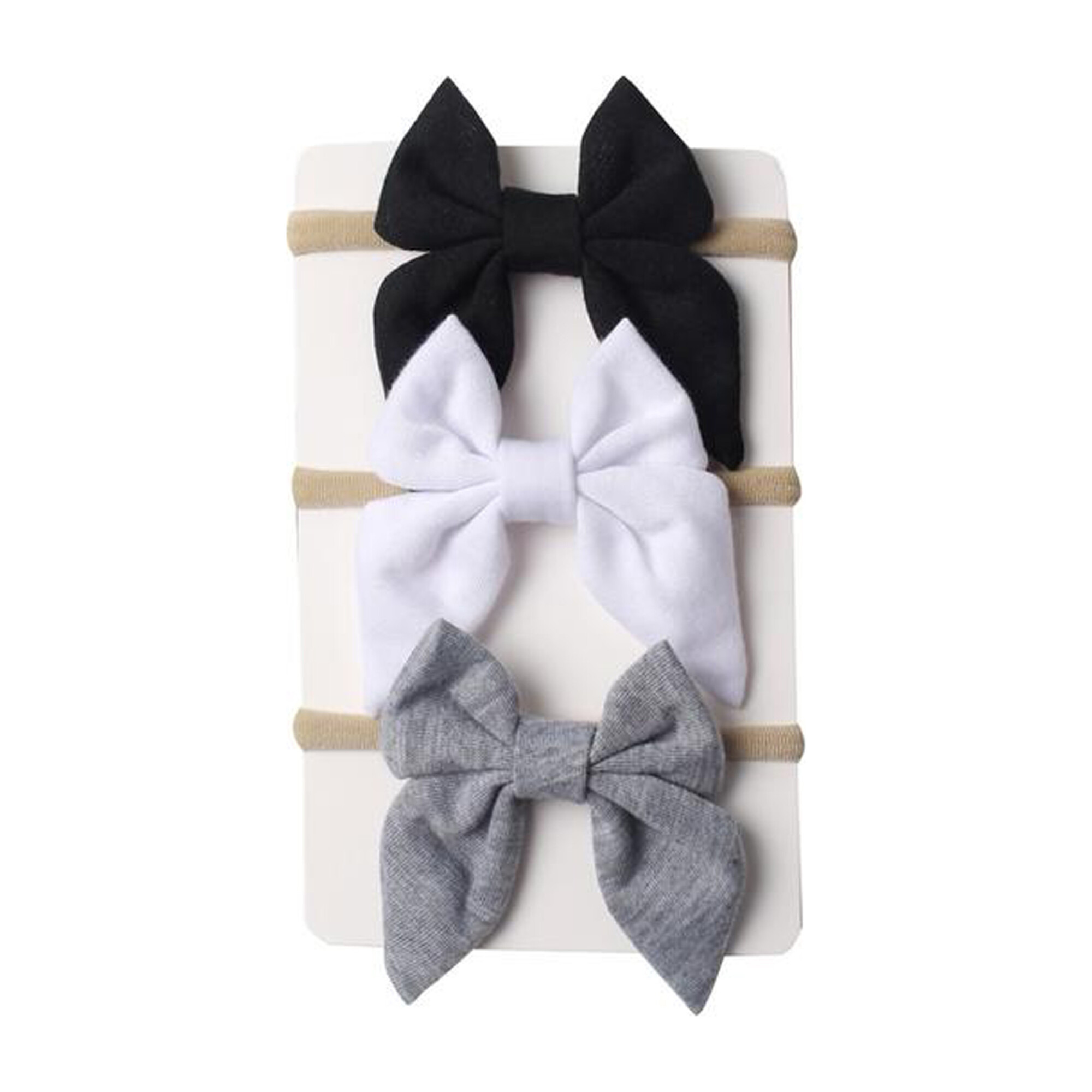 Neutral Mini Bow Headband Bundle