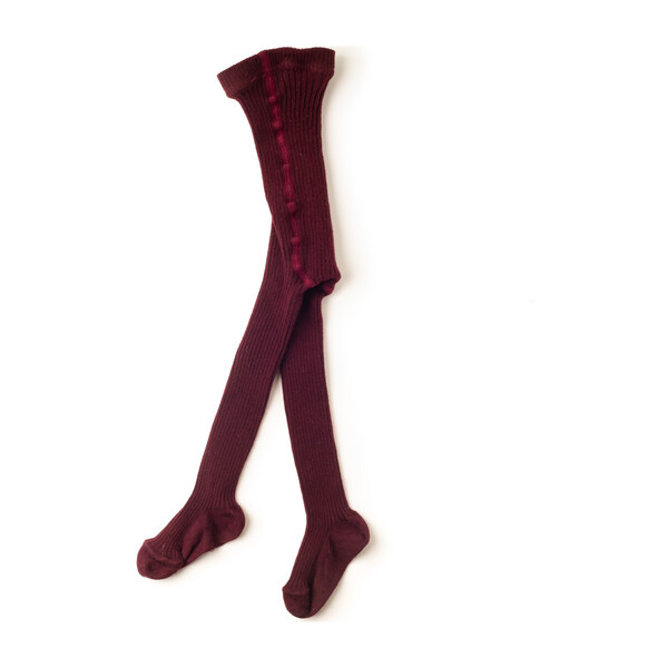 burgundy baby socks