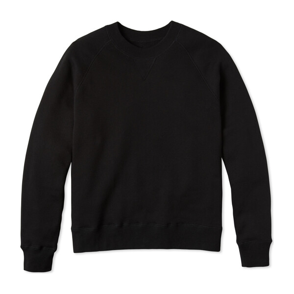 Men's Cozy Brushed Sweatshirt, Black - Entireworld Exclusives | Maisonette