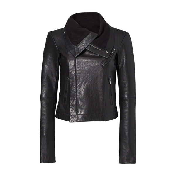 Max Classic Leather Jacket, Black - Veda | Maisonette