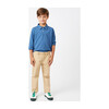Finley Long Sleeve Polo, Blue - Shirts - 3