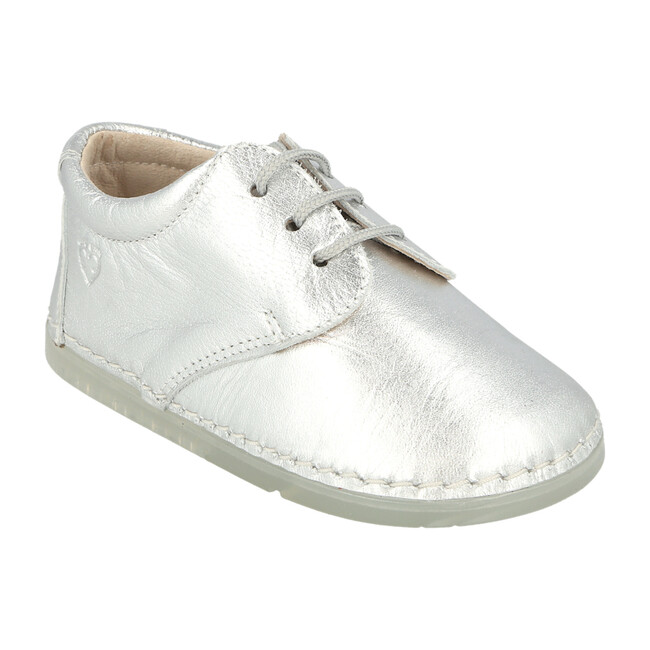 Lorca Lace Up Shoe, Silver - Oxfords - 1