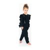 Luna Ruffled Set, Black - Mixed Apparel Set - 2