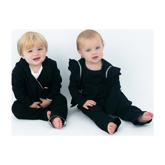 Luna Ruffled Set, Black - Mixed Apparel Set - 5