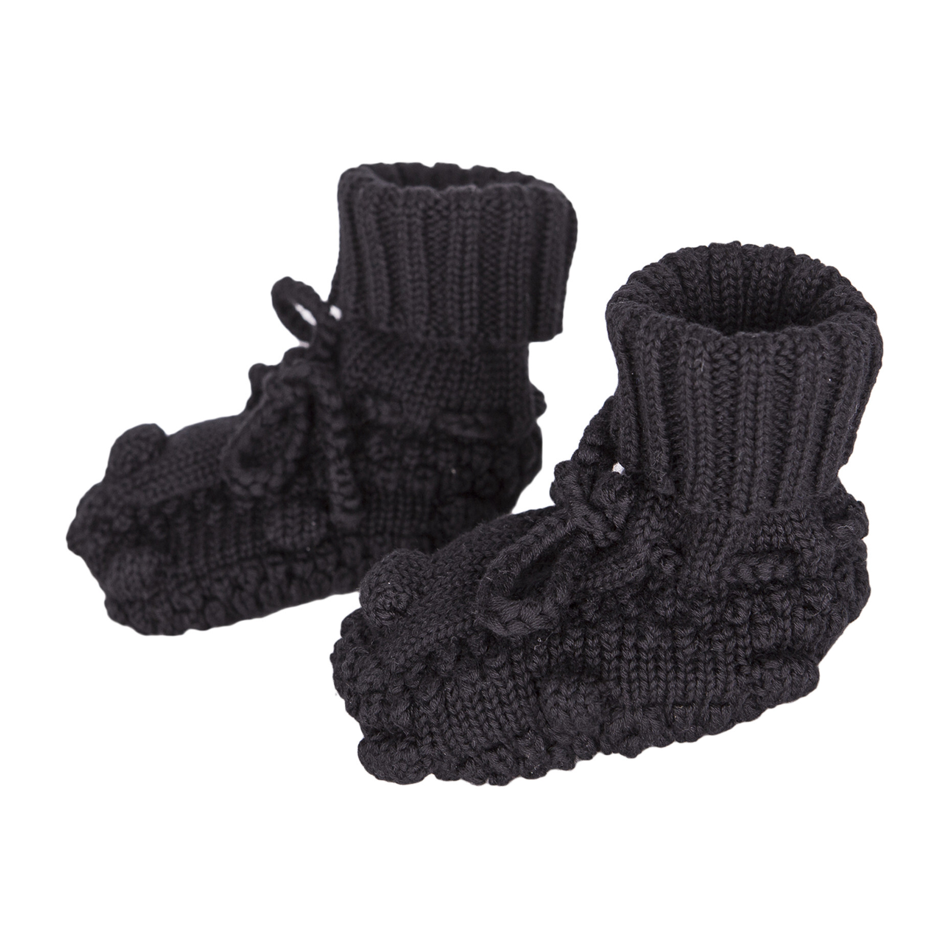 Knitted Booties, Black