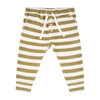 Knit Drawstring Pants, Olive Stripe - Sweatpants - 1 - thumbnail