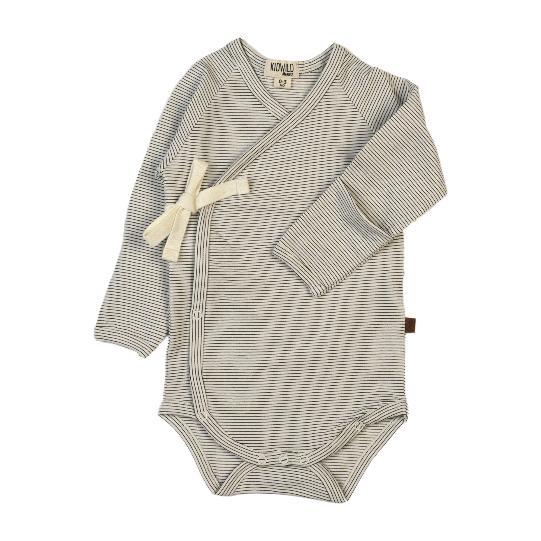 Kimono Bodysuit, Pencil Stripe Baby Boy Clothing Rompers