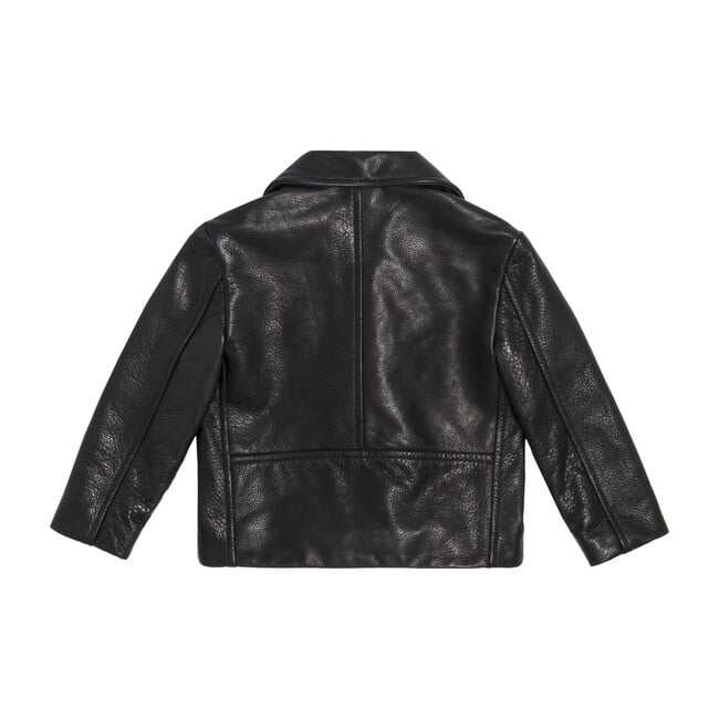 Kid's Boone's Leather Jacket, Black