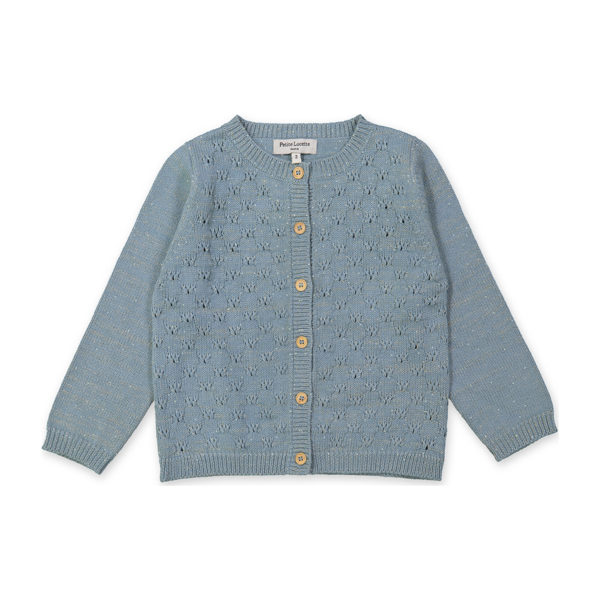 blue baby cardigan