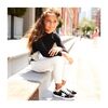 Ava's Fur Star Lace Sneaker, Black Velvet - Sneakers - 2