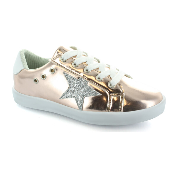 Mia Star Lace Sneaker, Rose Gold - Hoo Shoes Shoes | Maisonette