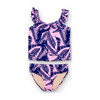Navy and Pink Palm Reader Tankini - Two Pieces - 1 - thumbnail