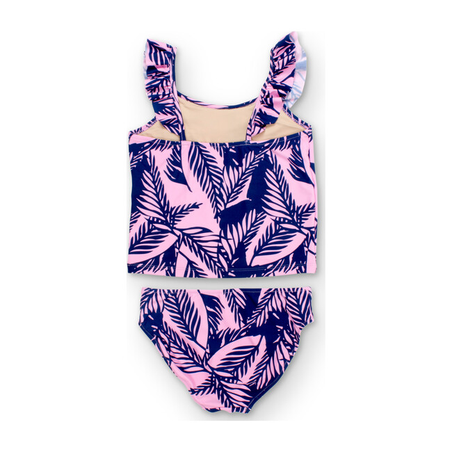 Navy and Pink Palm Reader Tankini - Two Pieces - 2