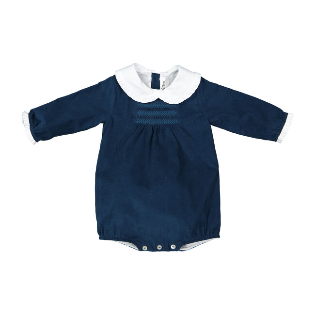 Garance Corduroy Romper, Navy - Rompers - 1