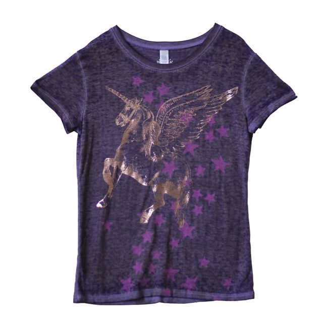 Flying Unicorn Tee, Purple