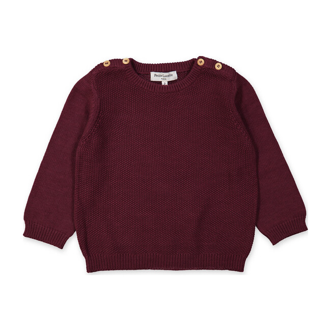 Felix Sweater, Burgundy Red - Sweaters - 1