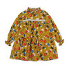 Elisabeth Dress, Ocher Flowers - Dresses - 1 - thumbnail