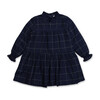 Elisabeth Dress, Lurex Bleu Nuit - Dresses - 1 - thumbnail