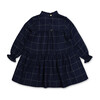 Elisabeth Dress, Lurex Bleu Nuit - Dresses - 3