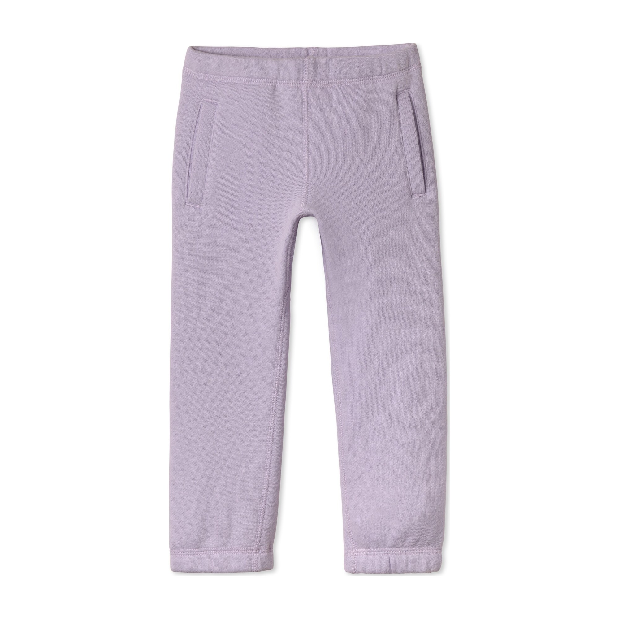 Cozy Brushed Sweatpants, Lilac - Kids Girl Clothing Pants - Maisonette