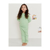 Cozy Brushed Sweatpants, Light Green - Sweatpants - 2