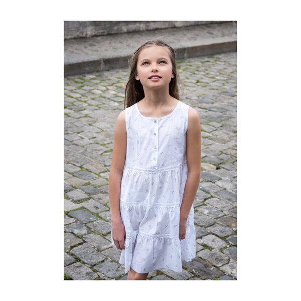 Dragonfly Organic Cotton Night Dress, White