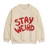 Child Sweatshirt With Stay Weird Print, Off-White - Sweatshirts - 1 - thumbnail