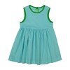 Corduroy Jumper, Blue & Green - Dresses - 1 - thumbnail