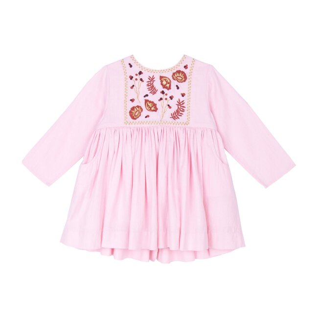 Camille Dress, Pretty in Pink Cotton Twill