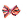 Calabacita Oversized Twirl Bow, Green & Orange - Hair Accessories - 1 - thumbnail