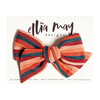 Calabacita Oversized Twirl Bow, Green & Orange - Hair Accessories - 2
