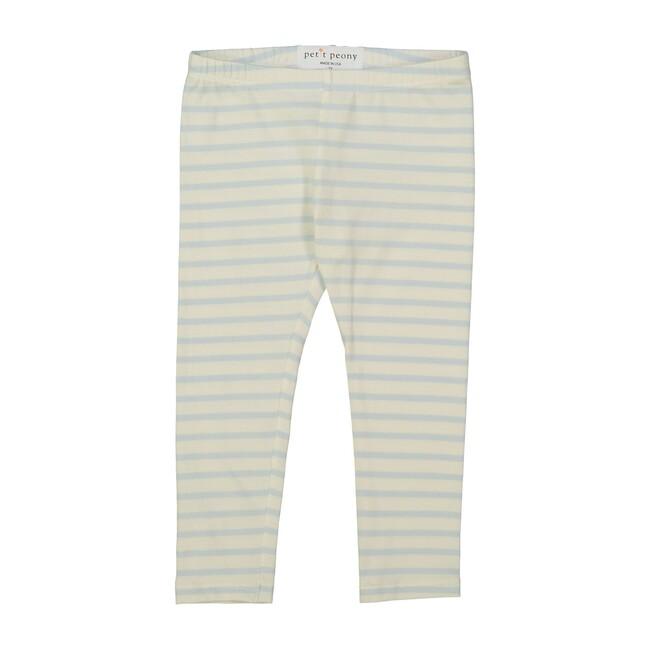 Candy Stripe Legging, Blue - Leggings - 1