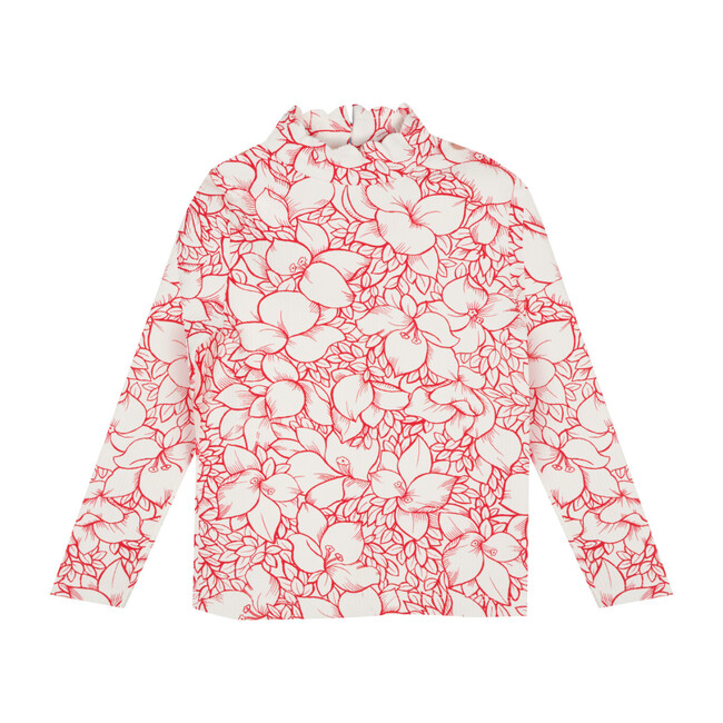 Bumby Rashguard,  Bougainvillea Red - Rash Guards - 1