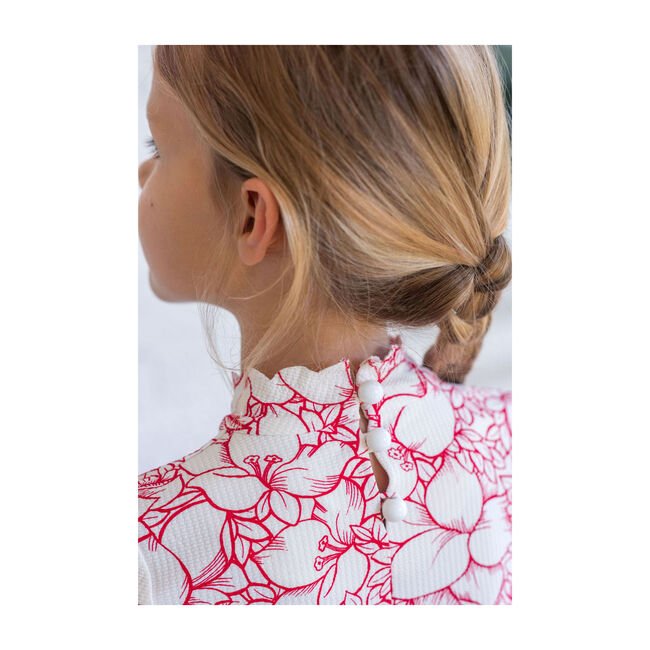 Bumby Rashguard,  Bougainvillea Red - Rash Guards - 3