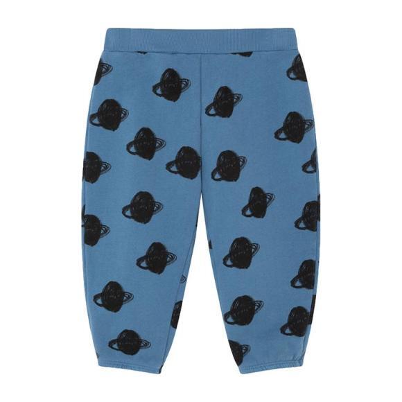 Baby Sweatpants With All-Over Saturn Print, Blue - Sweatpants - 1